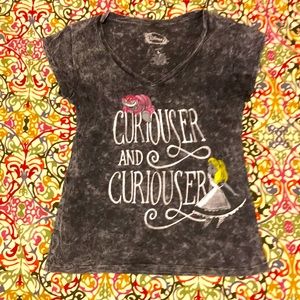 Grey Disney Alice in Wonderland T Shirt